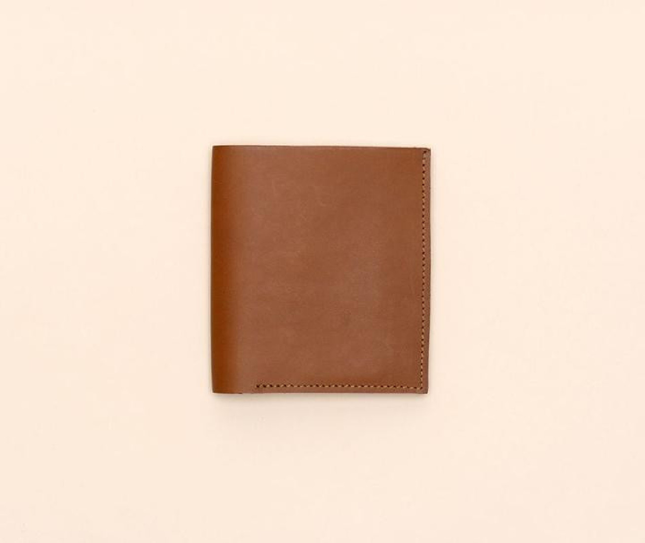 Paper Republic the square | leather wallet cognac & natural
